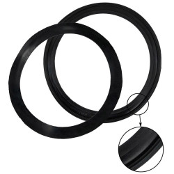 Rubber between glass and headlight bucket, front, as pair,German quality