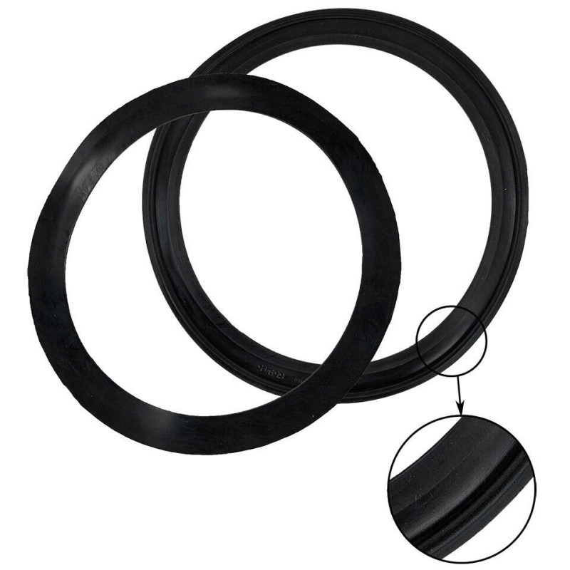 Rubber between glass and headlight bucket, front, as pair,German quality
