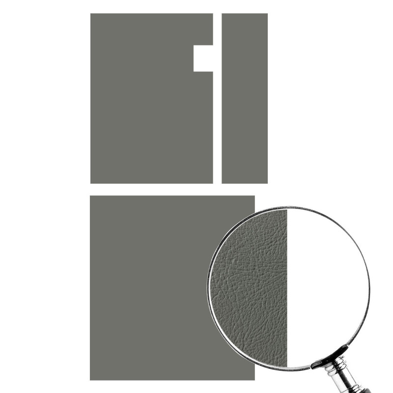 Interior panelset rear (5-pieces) grey