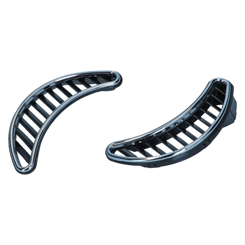 Quarter grilles Black/Stainless chromed