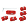 Spark plug wire retainersred