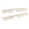Bumper end seals front cloud white as pair