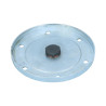 Oil sump plate with drainplug