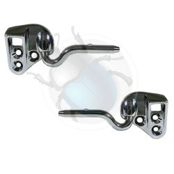 cabrio visor brackets chrome 68-72 /pair
