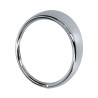 Headlightrim 1 screw chrome,  - Hella