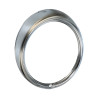 Headlightrim 1 screw chrome,  - Hella
