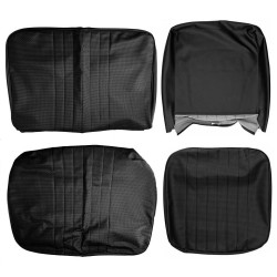 Seat cover set front, black - 1/3 2/3Basket weave (vertical seams)