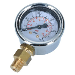 Fuel pressure gauge / manometre 0-1bar (0-14psi) Filter King