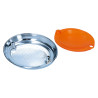 Turnsignal lens, right clear/orange  with E-marking