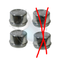 Caches moyeux haut pour jante Empi 8 set de 4