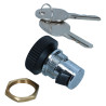 Glove box lock, with keys