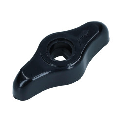 Bouton de volet d'aération noir