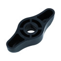Bouton de volet d'aération noir
