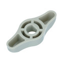 Knob fresh air box distributor flap - silverbeige