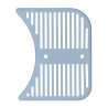 Grille tableau de bord droite avec trous pour baguette