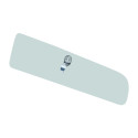 Glove box door pull tab