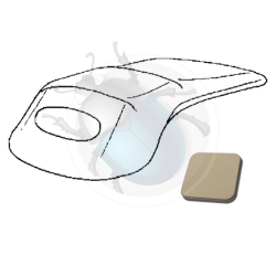 cabrio top cover 54-57 vinyl beige