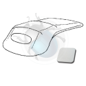 cabrio top cover 73-79 vinyl white