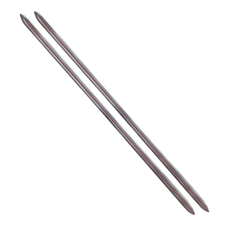 Baguettes bas de caisse avec liseret rouge Combi Split