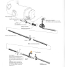 Douille plastique tringle boite de vitesse en 3 parties