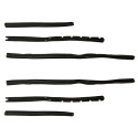 Felt channel set, 6 pieces/ 2 doors