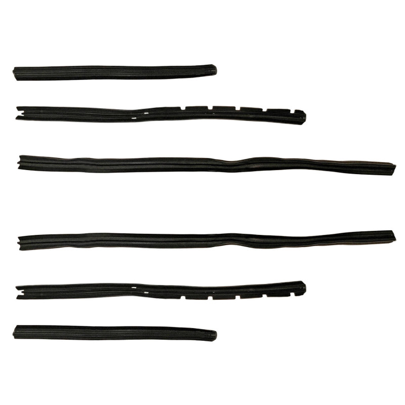 Felt channel set, 6 pieces/ 2 doors