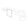 Side sliding door rubber, right