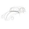 vw beetle Mexico gasket kit for front and rear hoods