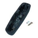 Armrest middle bench - black