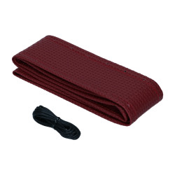 Steering wheel cover vinyl (45cm/17,5") dark red vw bus