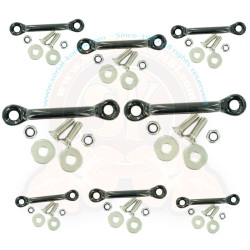 Hook set for roof gallery and luggage rack