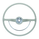 Steering wheel with horn ring  silver beige