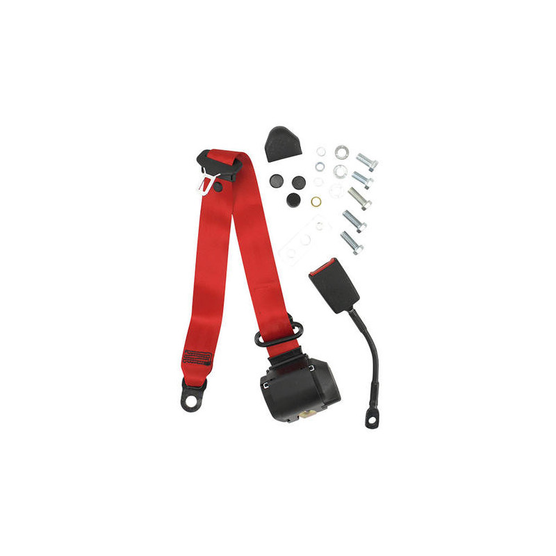 Ceinture de sécurité automatique rouge