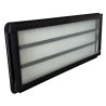 Westfalia louvre window slidingdoor complete black knob right