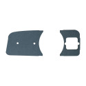 Isolation dashboard grille L+R with hole for fuel gauge