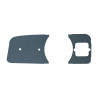Isolation dashboard grille L+R with hole for fuel gauge