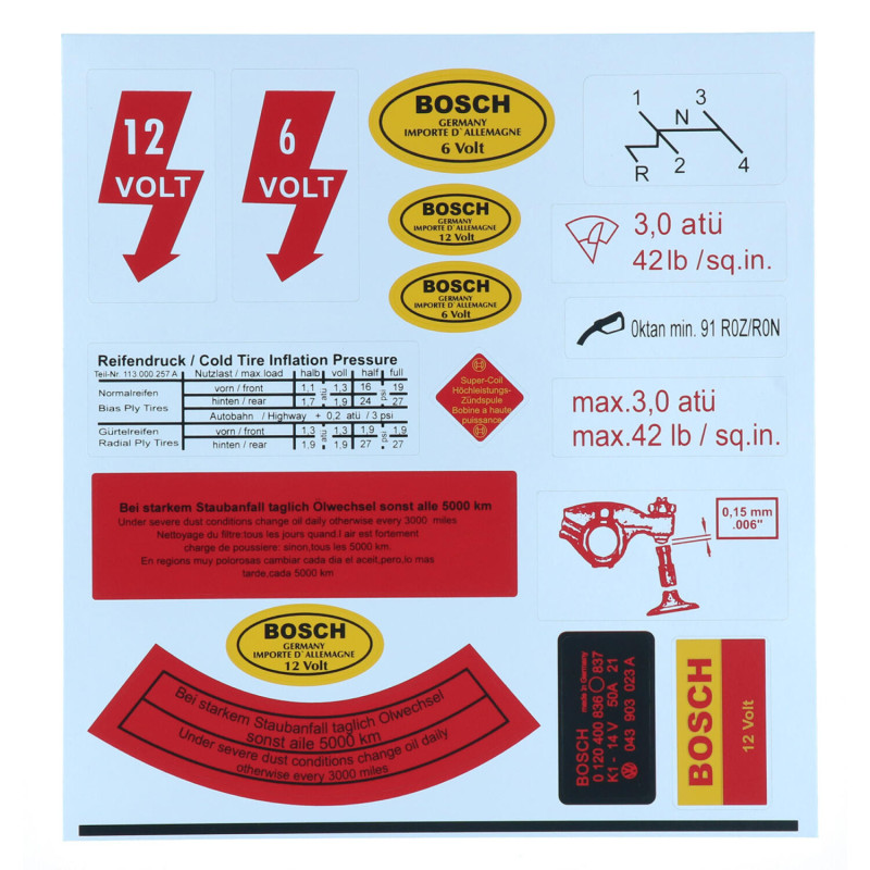 Kit d’autocollants de restauration