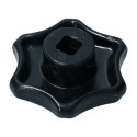 Heater control knob black