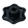 Heater control knob black