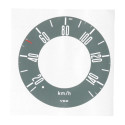 Conversion sticker MPH - KMH grey