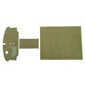 Westfalia floor mat between front seats green