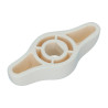 Bouton de volet d'aération beige ivoire