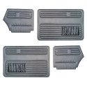 Doorpanel set convertible black Beetle 08/1972