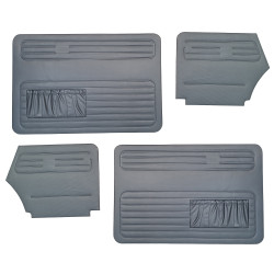 Doorpanel set convertible grey Beetle 08/1972