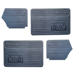 Doorpanel set convertible blue Beetle 08/1972