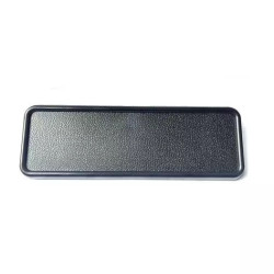 Radio block-off plate for dash