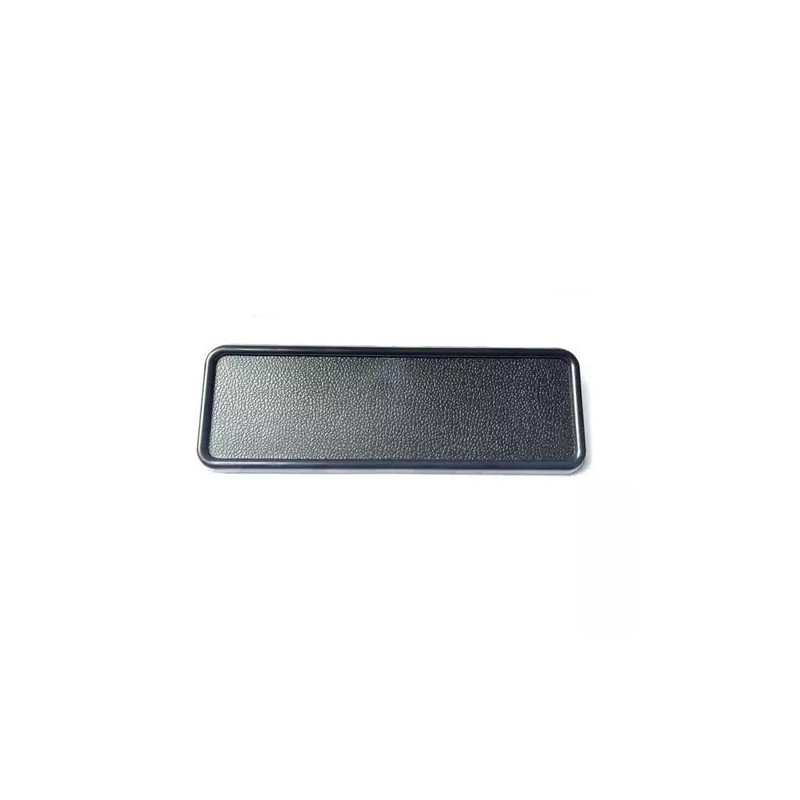Radio block-off plate for dash