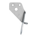 Bracket seat belt 3 points automatic left