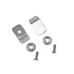 Clip for tensioning strip rear, set