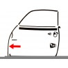 Joint montant porte gauche Karmann-Ghia